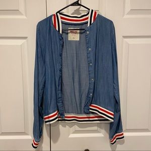 Mossimo denim track jacket